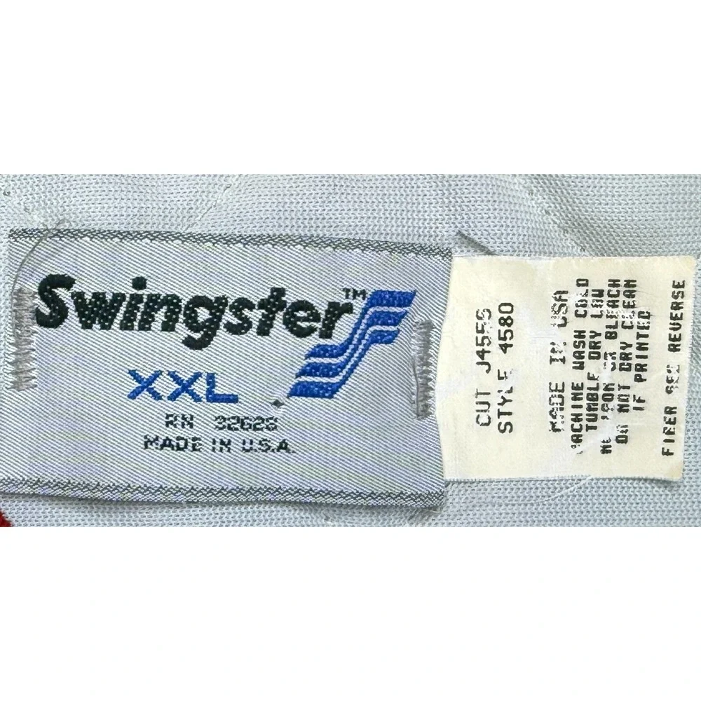 Swingster NCAA Indiana Vtg‎ Men's Embroidered Quilted Bomber Jacket Size XXL